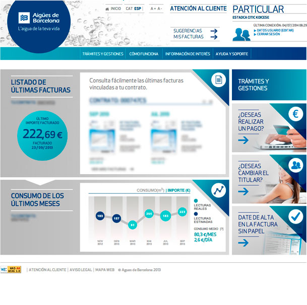 Todas las gestiones e información de tu cuenta en un mismo espacio