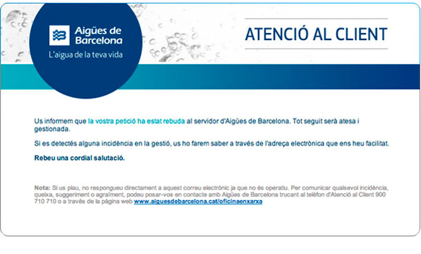 Cerca l'e-mail de confirmació a la teva bústia de correu