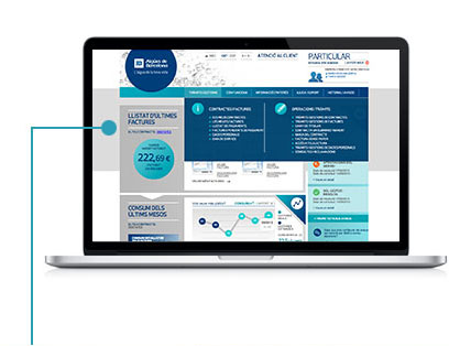 Fes clic a Tràmits i gestions i selecciona Baixa del contracte