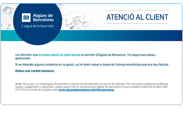 Cerca l'e-mail de confirmació a la teva bústia de correu
