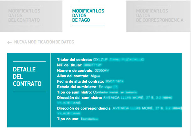 Detalle del contrato