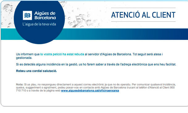 Cerca l'e-mail de confirmació a la teva bústia de correu