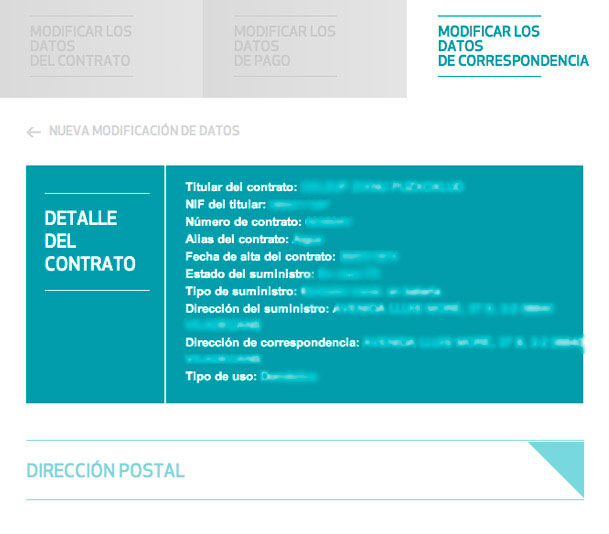 Detalle del contrato