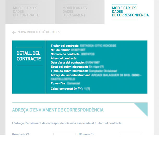 Detall del contracte