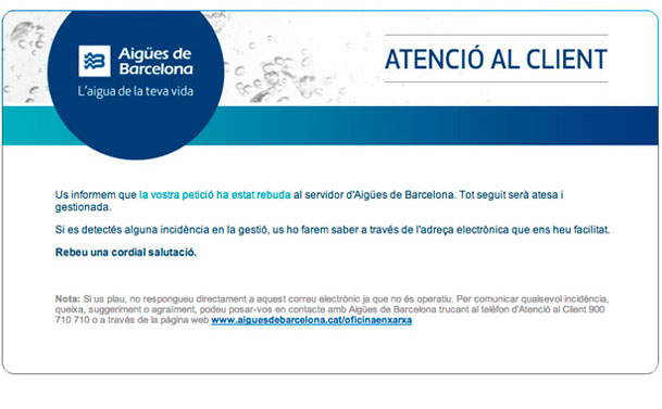 Cerca l'e-mail de confirmació a la teva bústia de correu