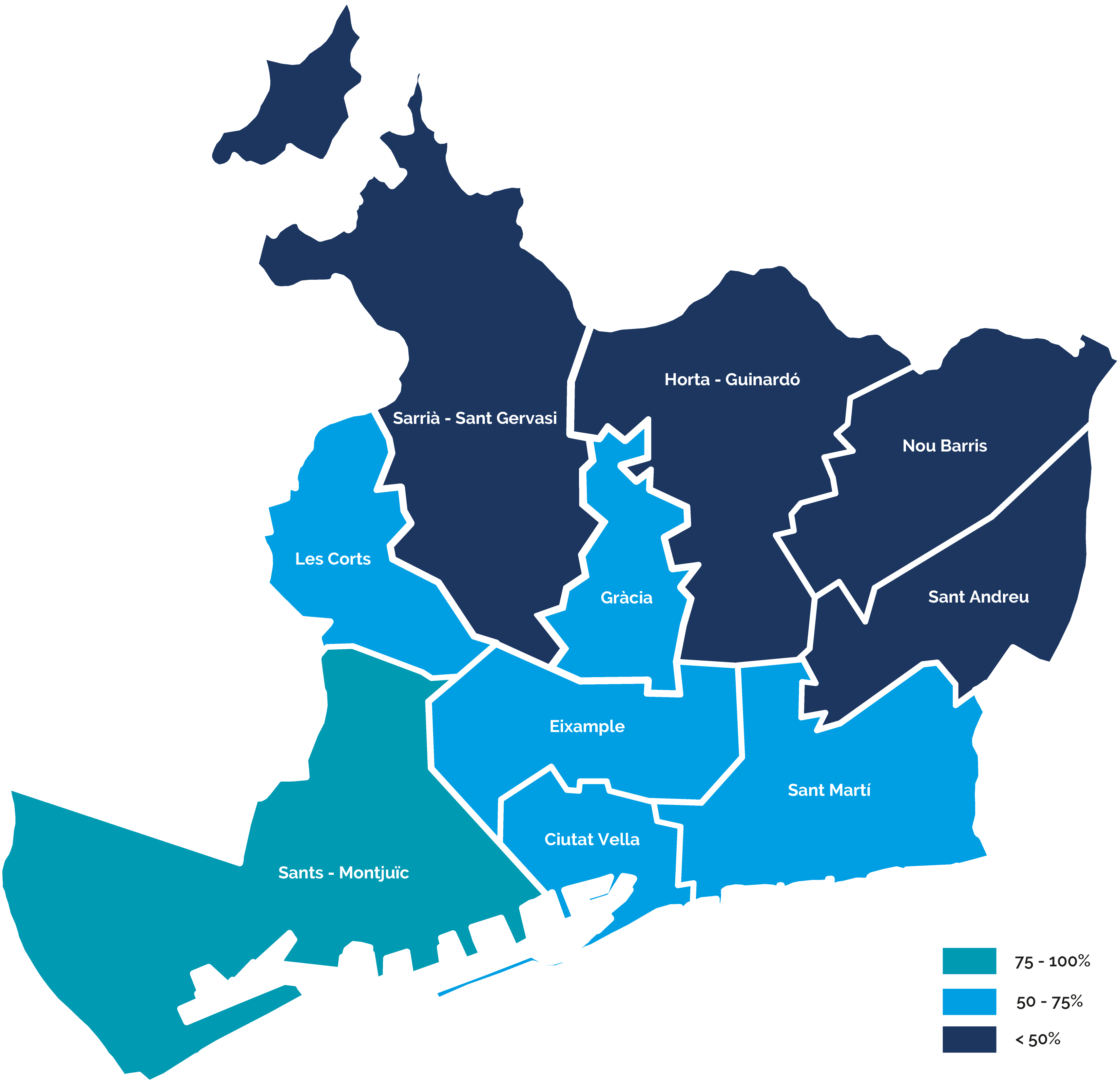 Mapa de districtes