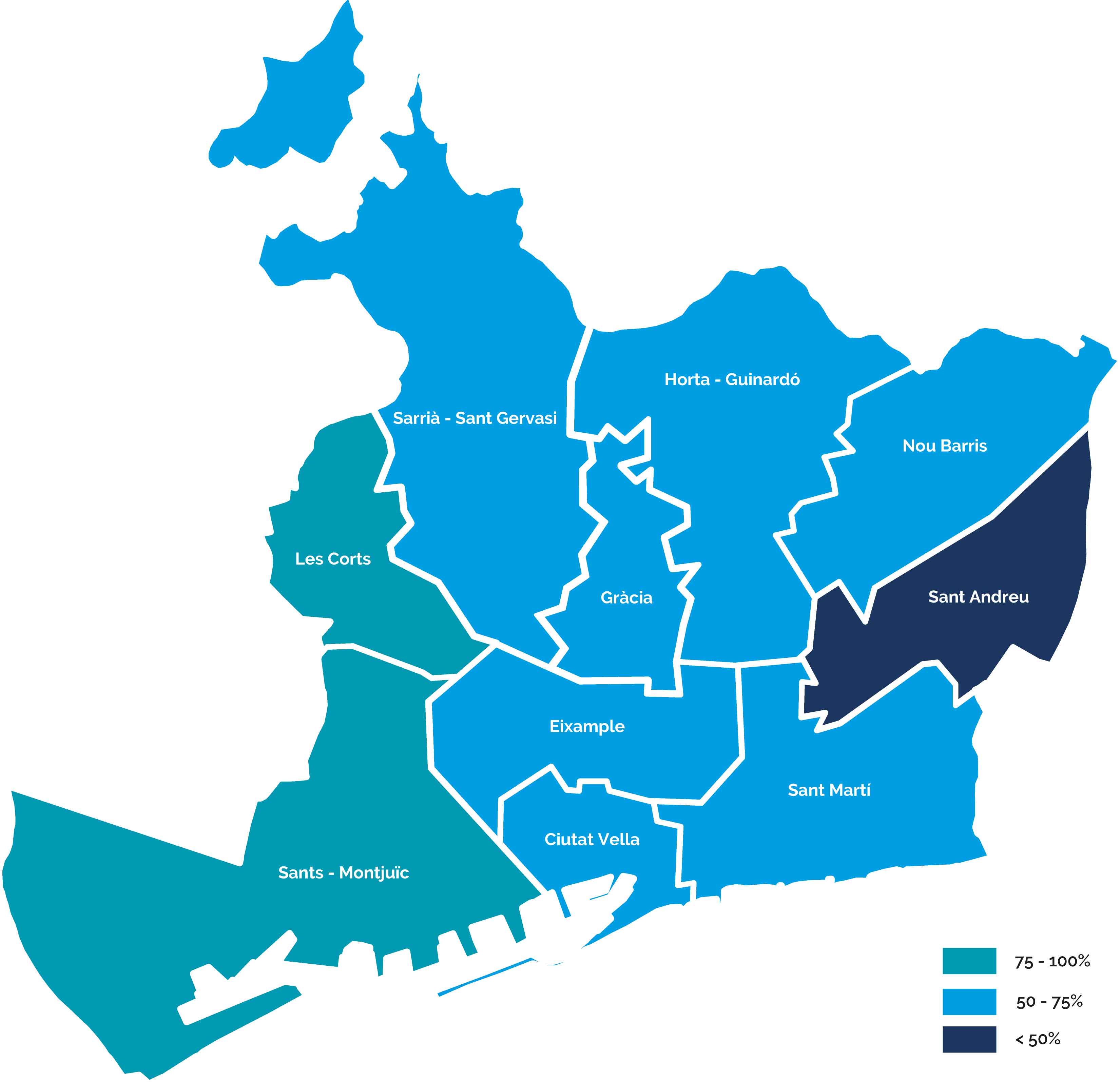 Mapa de districtes