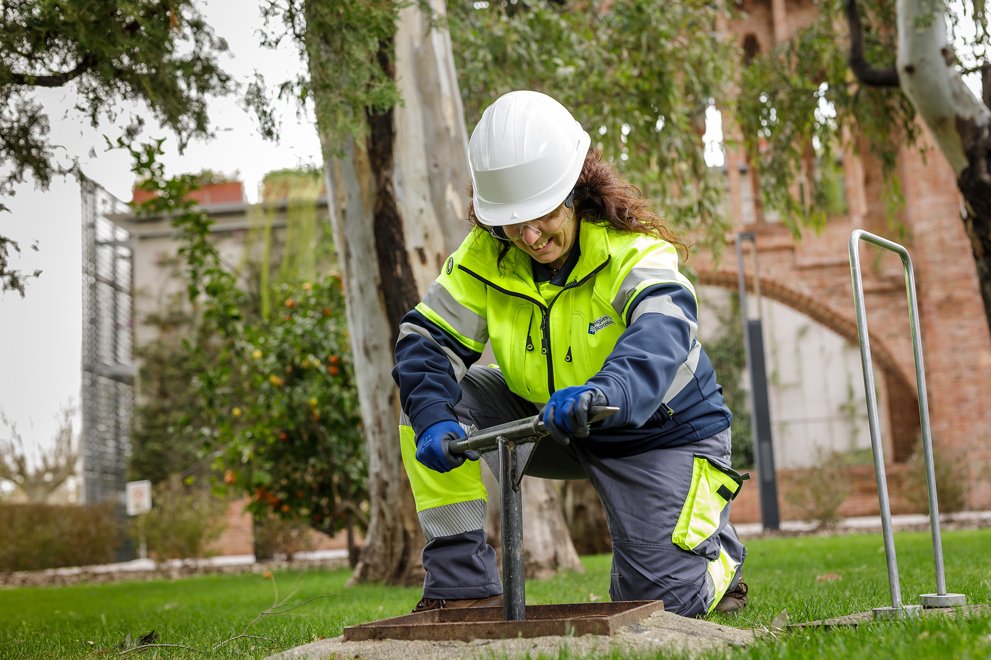 Montse Martín trabajando